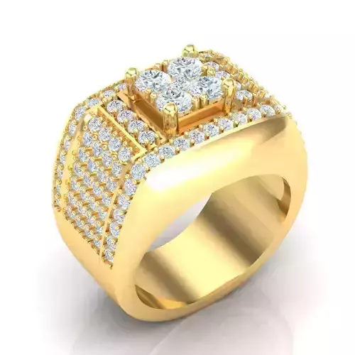 Man Ring Jewelry 1MR072 3D print model