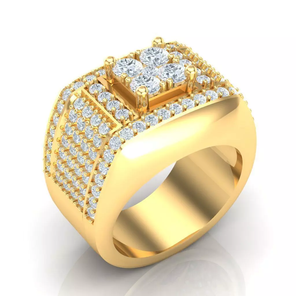 Man Ring Jewelry 1MR072 3D print model