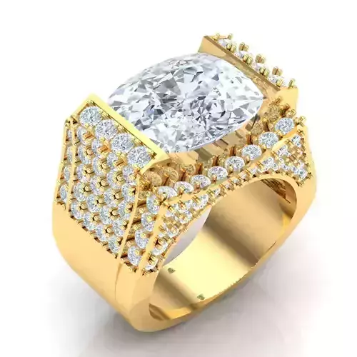 Man Ring Jewelry 1MR068 3D print model