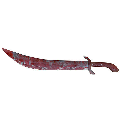 Bloodstained Scythe Sword PBR  3D model