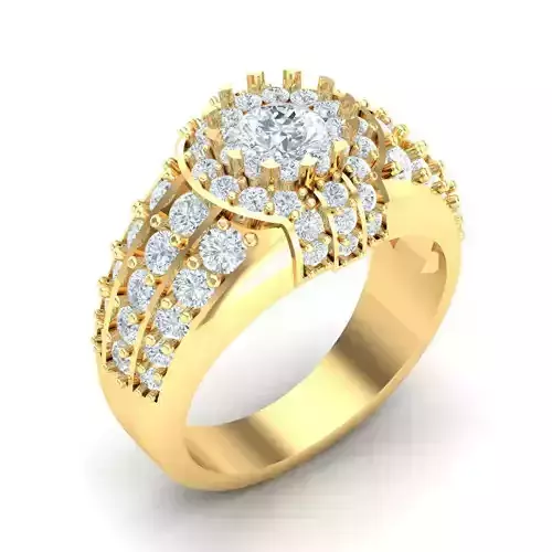 Man Ring Jewelry 1MR062 3D print model