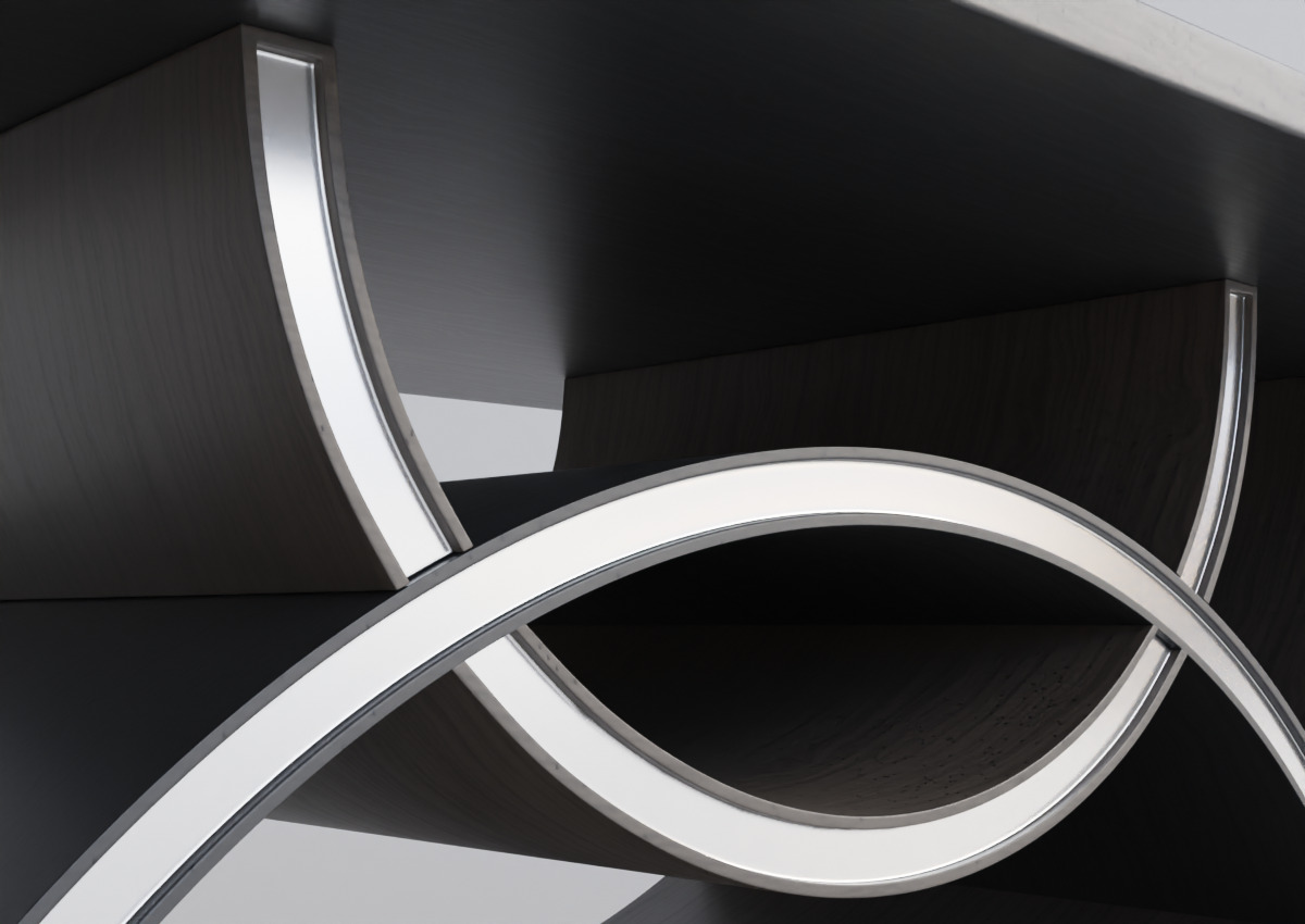 Small Wooden Table Low-poly 3D model_7