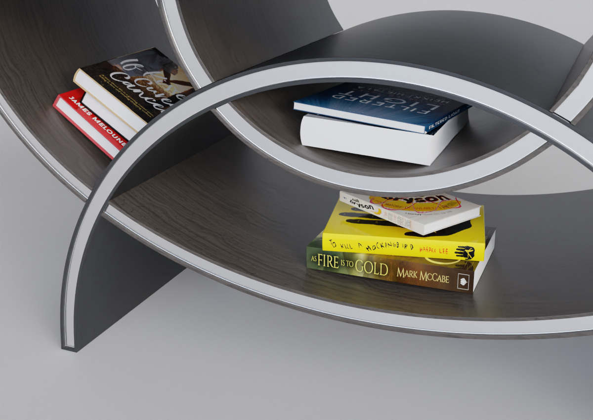 Small Wooden Table Low-poly 3D model_9