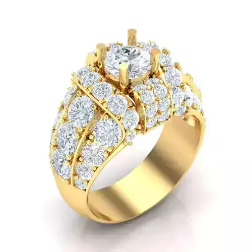Man Ring Jewelry 1MR060 3D print model