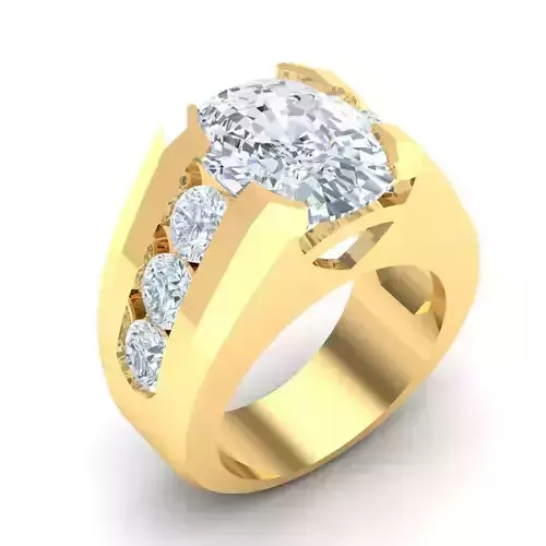 Man Ring Jewelry 1MR059 3D print model
