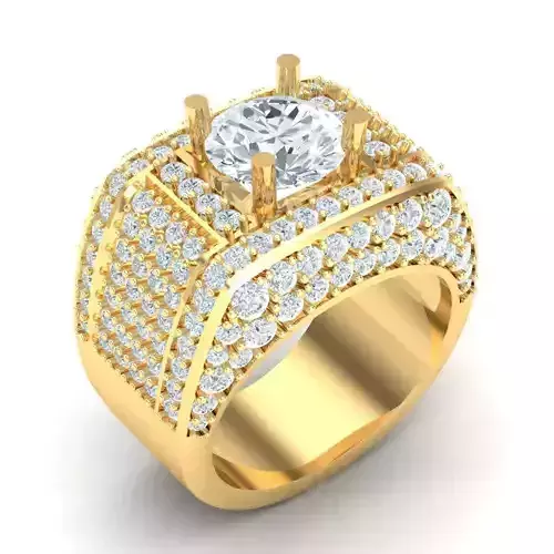 Man Ring Jewelry 1MR058 3D print model