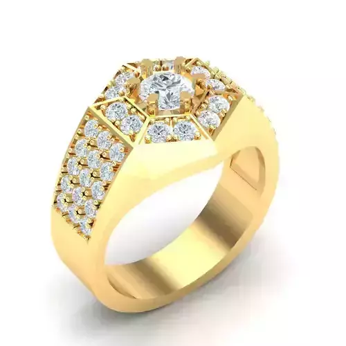 Man Ring Jewelry 1MR056 3D print model