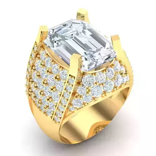 Man Ring Jewelry 1MR055 3D print model