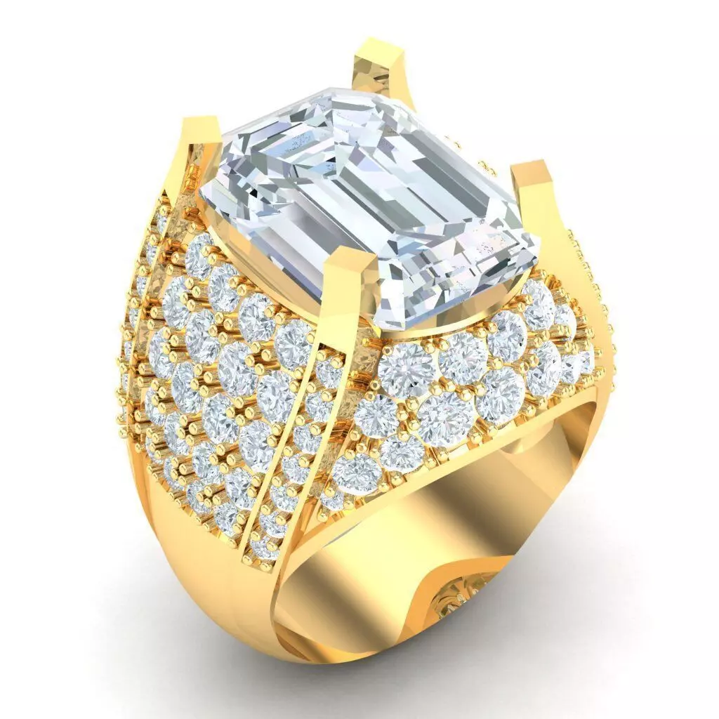 Man Ring Jewelry 1MR055 3D print model