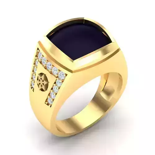 Man Ring Jewelry 1MR053 3D print model