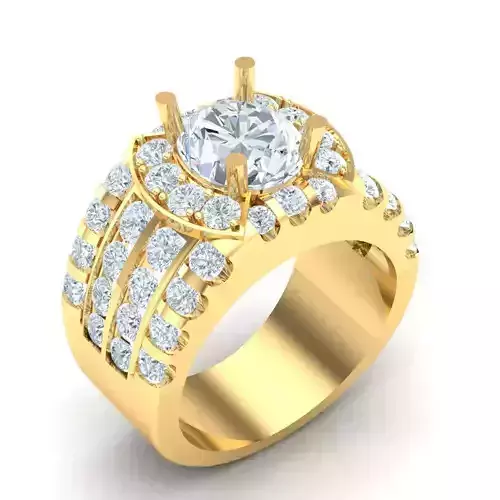 Man Ring Jewelry 1MR052 3D print model