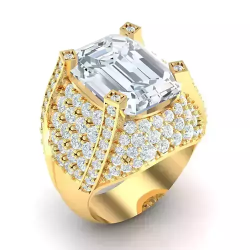 Man Ring Jewelry 1MR051 3D print model