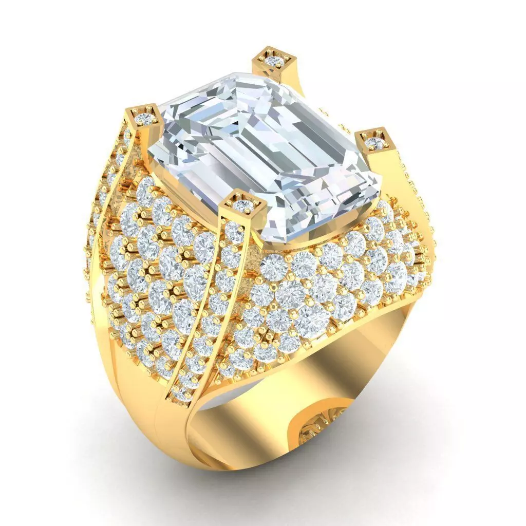 Man Ring Jewelry 1MR051 3D print model