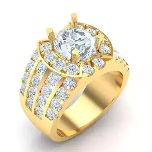 Man Ring Jewelry 1MR050 3D print model