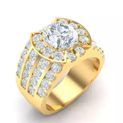 Man Ring Jewelry 1MR049 3D print model
