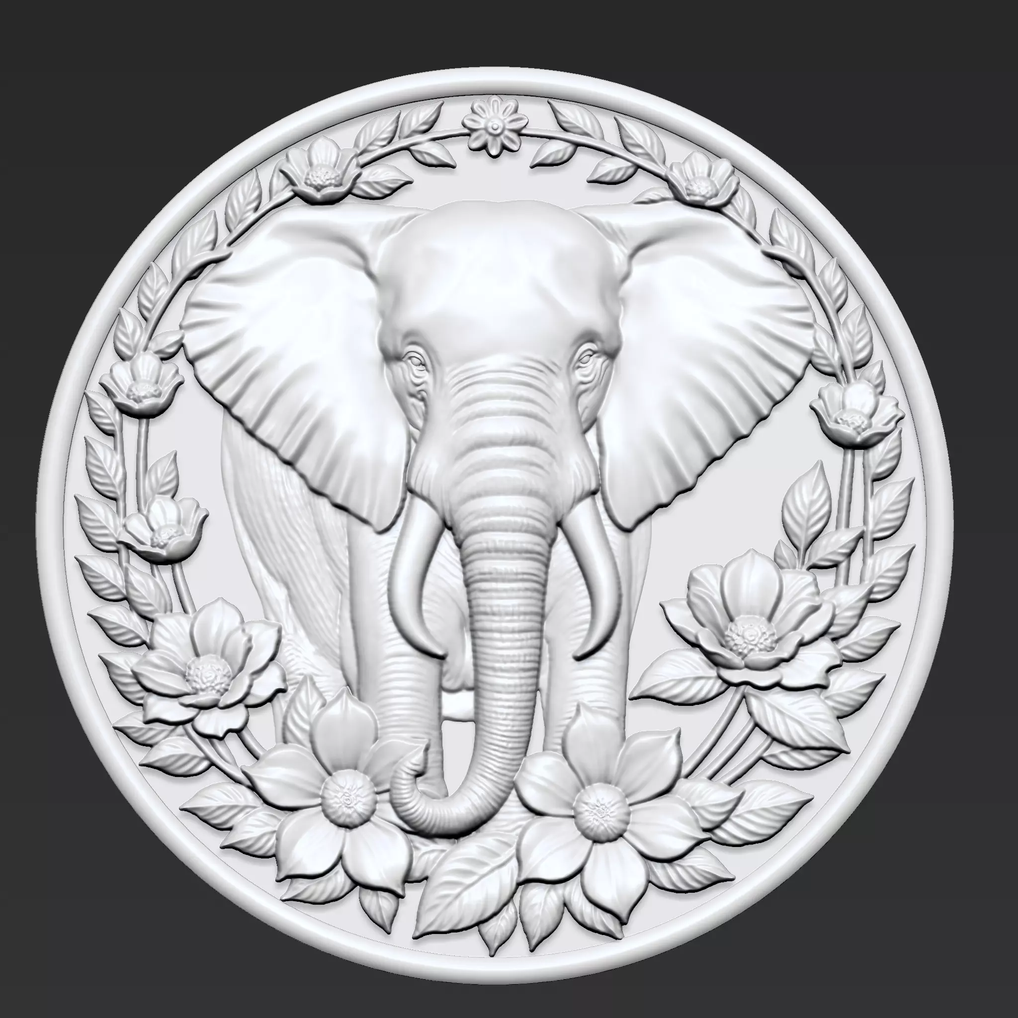 Elephant Pendant A21 3D print model