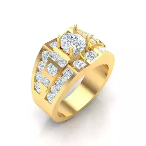 Man Ring Jewelry 1MR047 3D print model