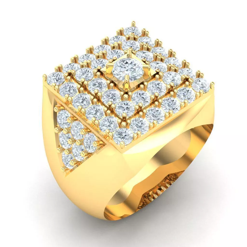Man Ring Jewelry 1MR046 3D print model