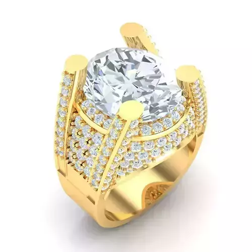 Man Ring Jewelry 1MR045 3D print model