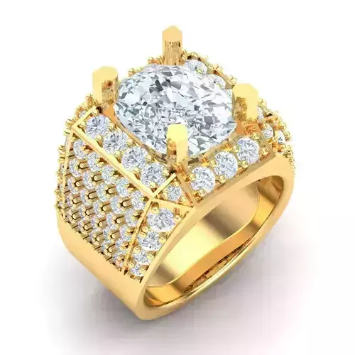 Man Ring Jewelry 1MR044 3D print model