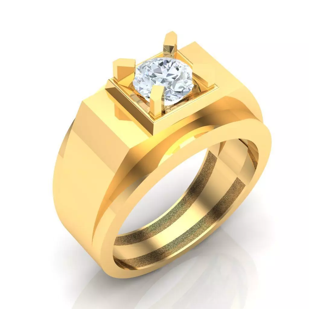 Man Ring Jewelry 1MR042 3D print model