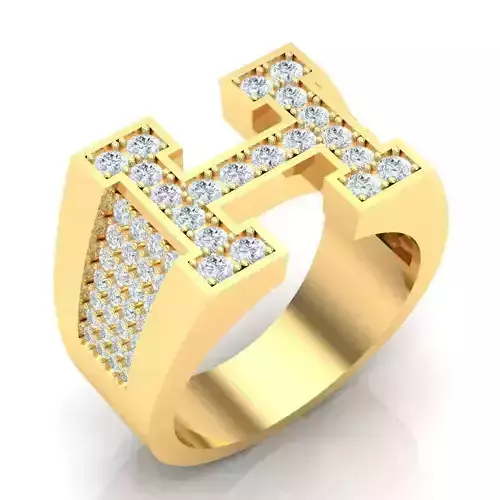 Man Ring Jewelry 1MR041 3D print model