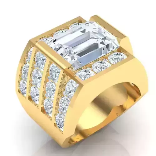 Man Ring Jewelry 1MR039 3D print model