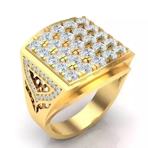 Man Ring Jewelry 1MR038 3D print model