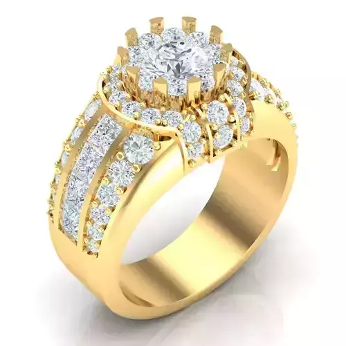 Man Ring Jewelry 1MR037 3D print model