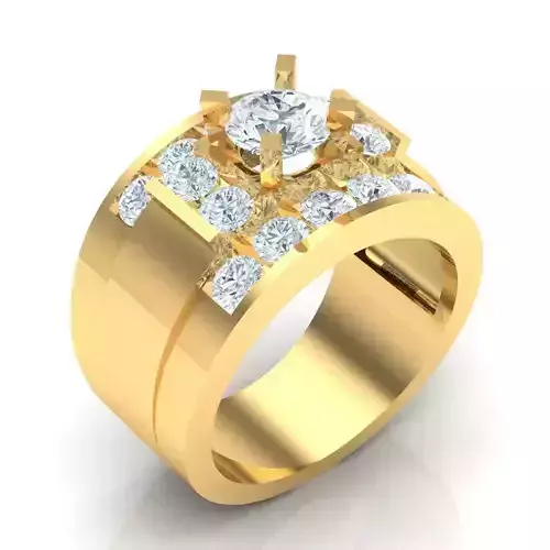 Man Ring Jewelry 1MR036 3D print model