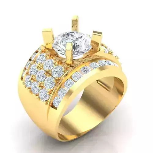 Man Ring Jewelry 1MR029 3D print model