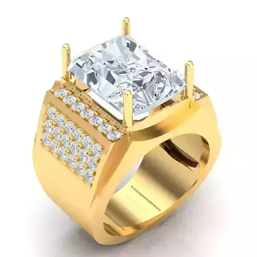 Man Ring Jewelry 1MR028 3D print model