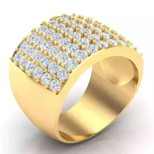Man Ring Jewelry 1MR027 3D print model