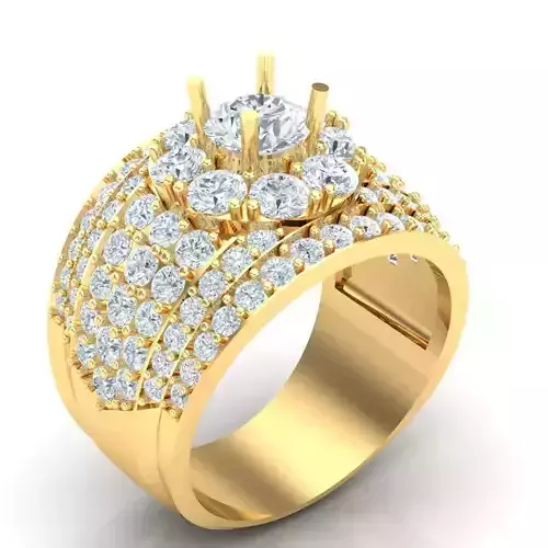 Man Ring Jewelry 1MR025 3D print model