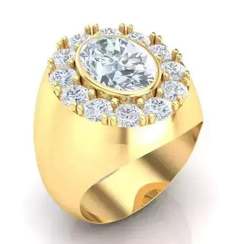 Man Ring Jewelry 1MR023 3D print model