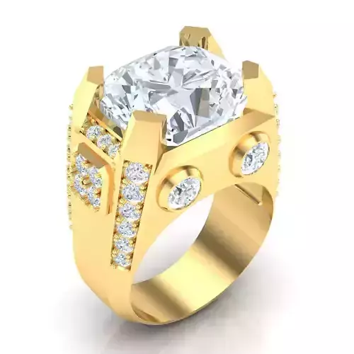 Man Ring Jewelry 1MR020 3D print model