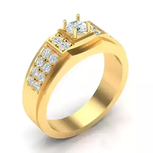 Man Ring Jewelry 1MR018 3D print model