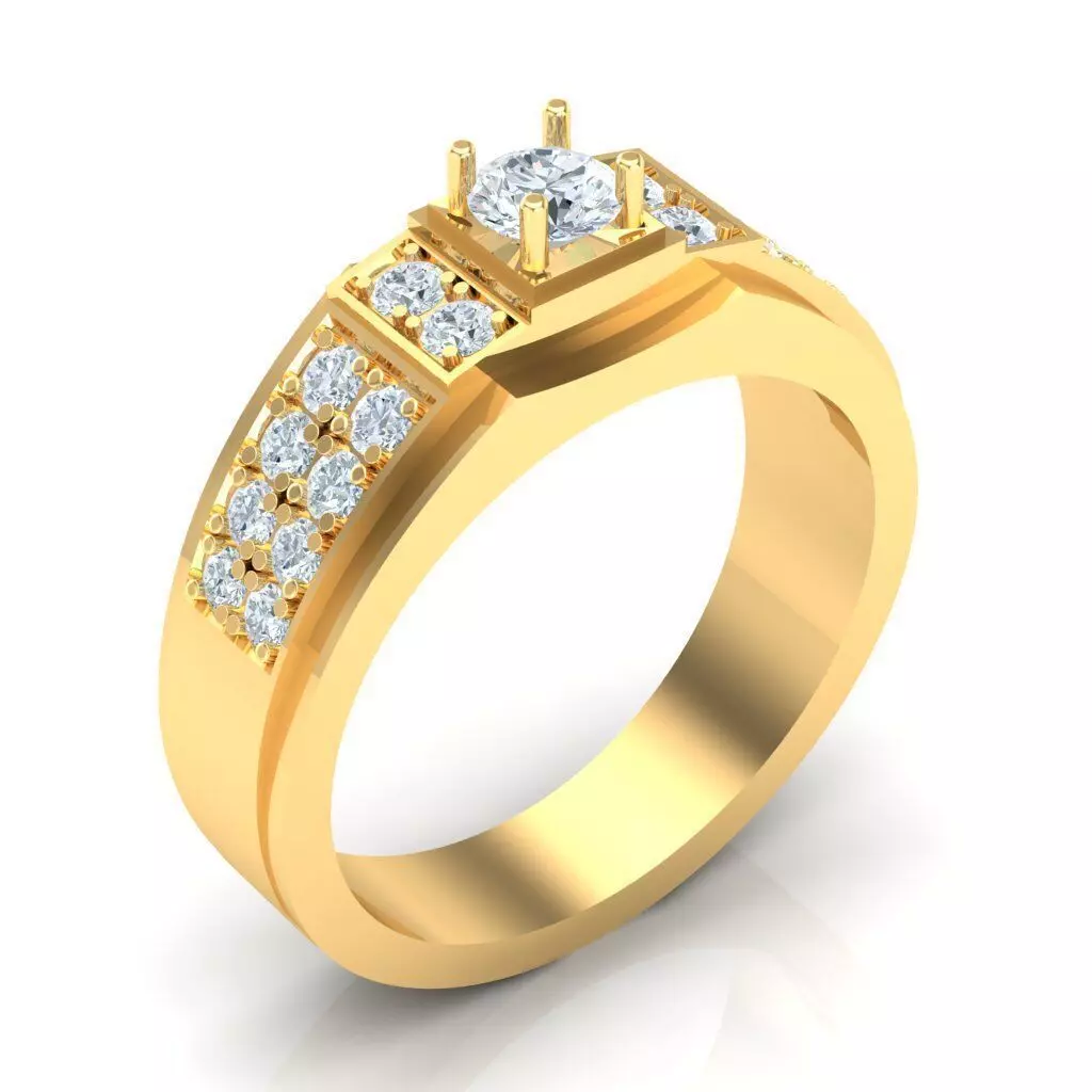 Man Ring Jewelry 1MR018 3D print model