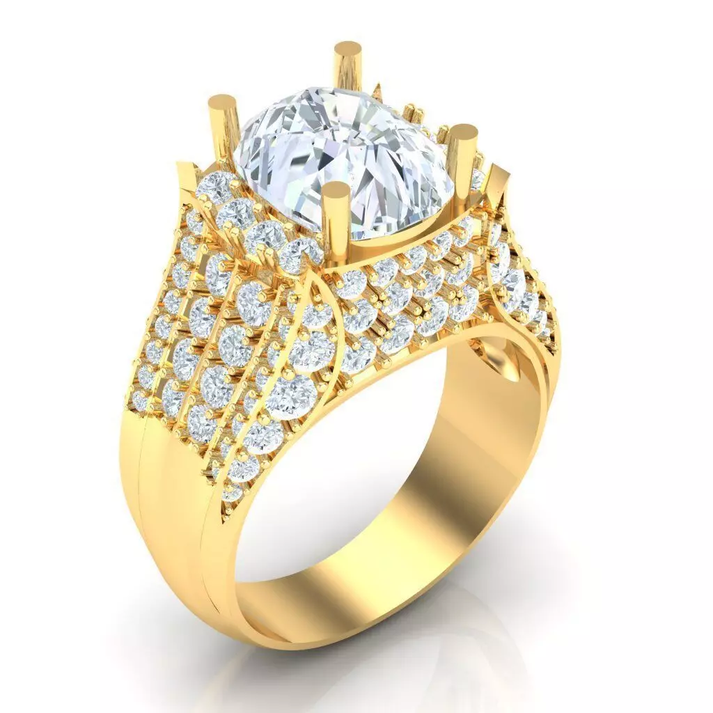 Man Ring Jewelry 1MR017 3D print model