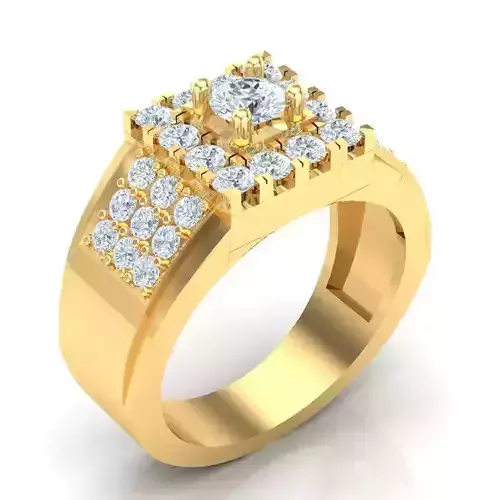Man Ring Jewelry 1MR016 3D print model