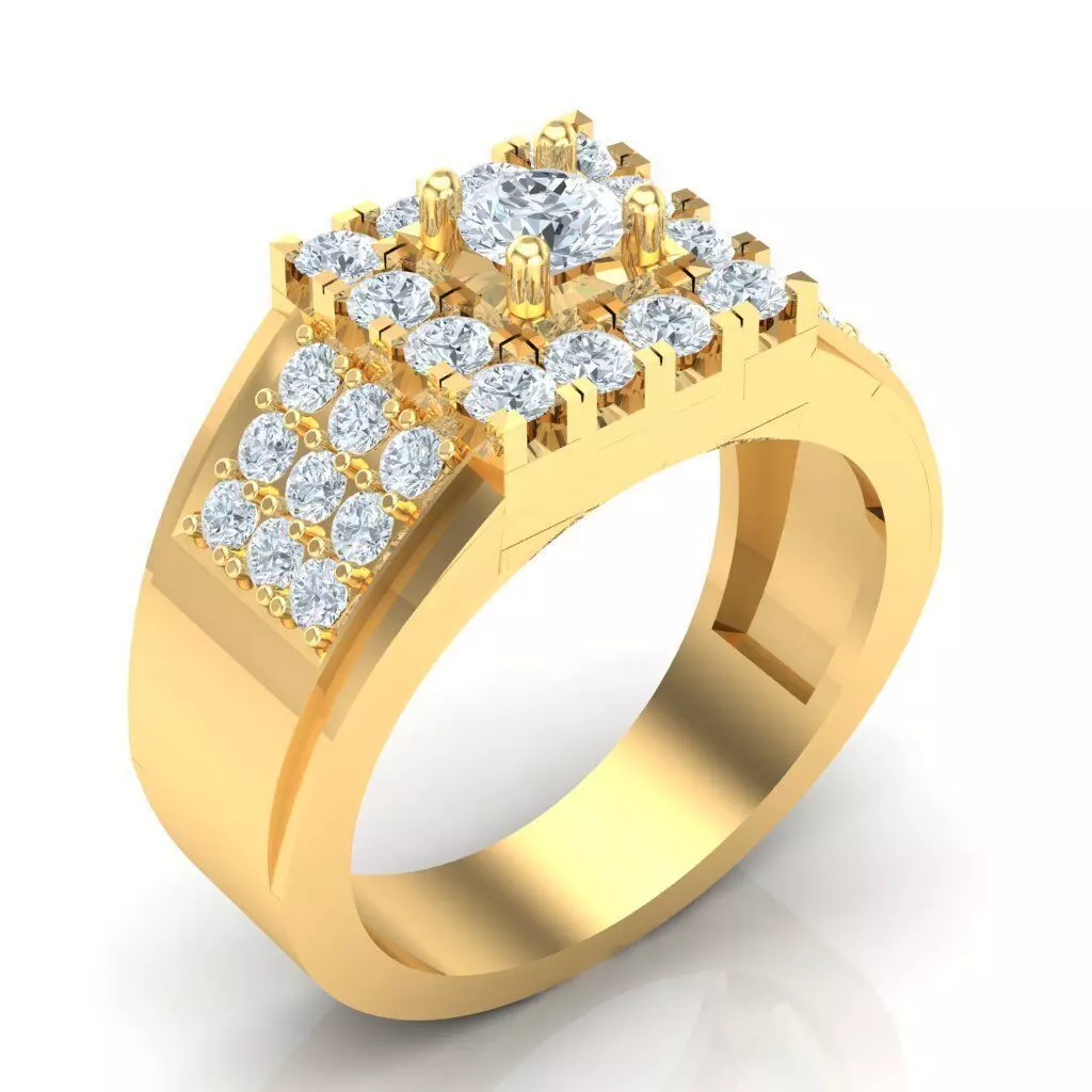 Man Ring Jewelry 1MR016 3D print model