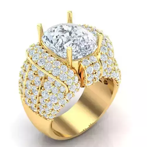 Man Ring Jewelry 1MR013 3D print model