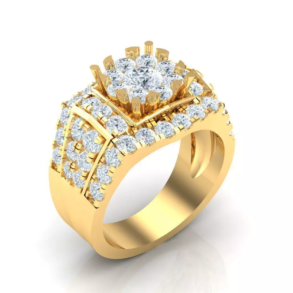 Man Ring Jewelry 1MR012 3D print model