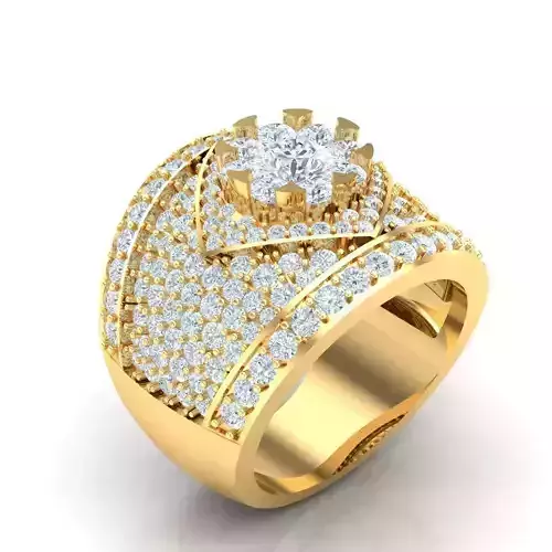 Man Ring Jewelry 1MR009 3D print model