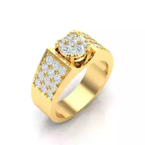 Man Ring Jewelry 1MR007 3D print model