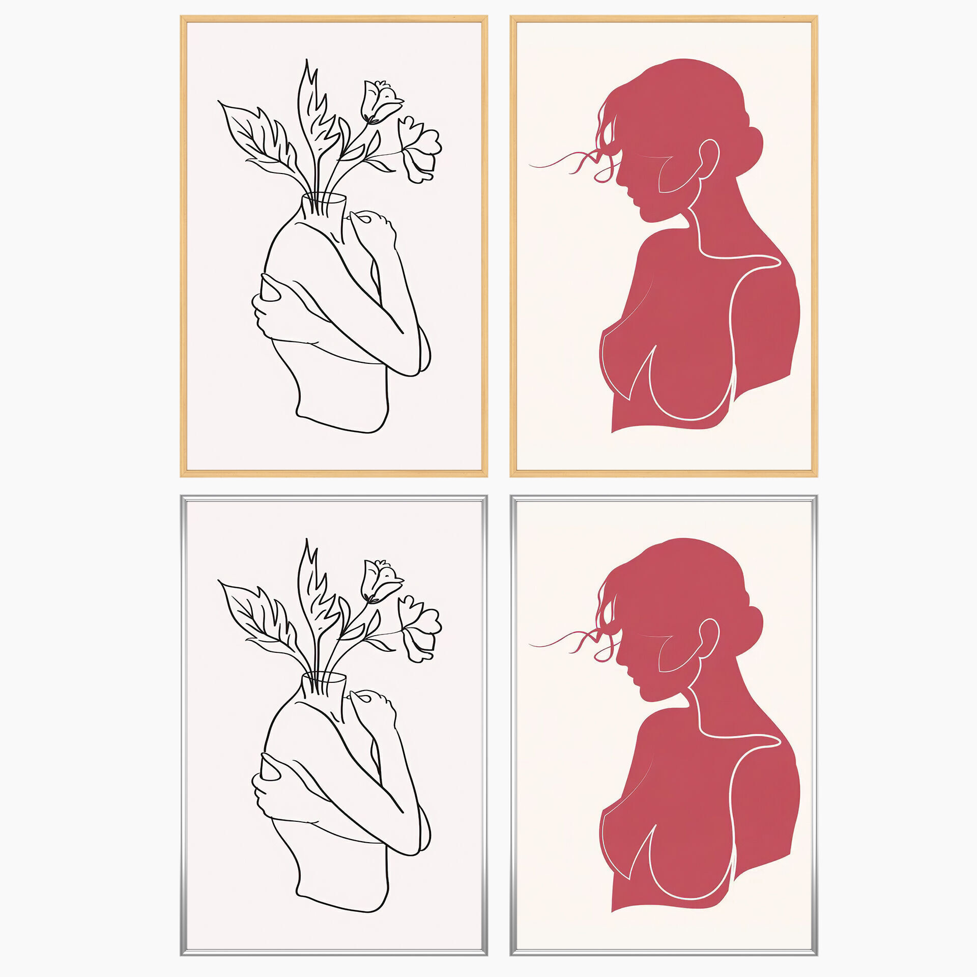 Wall Art Set 4370 3D model_2