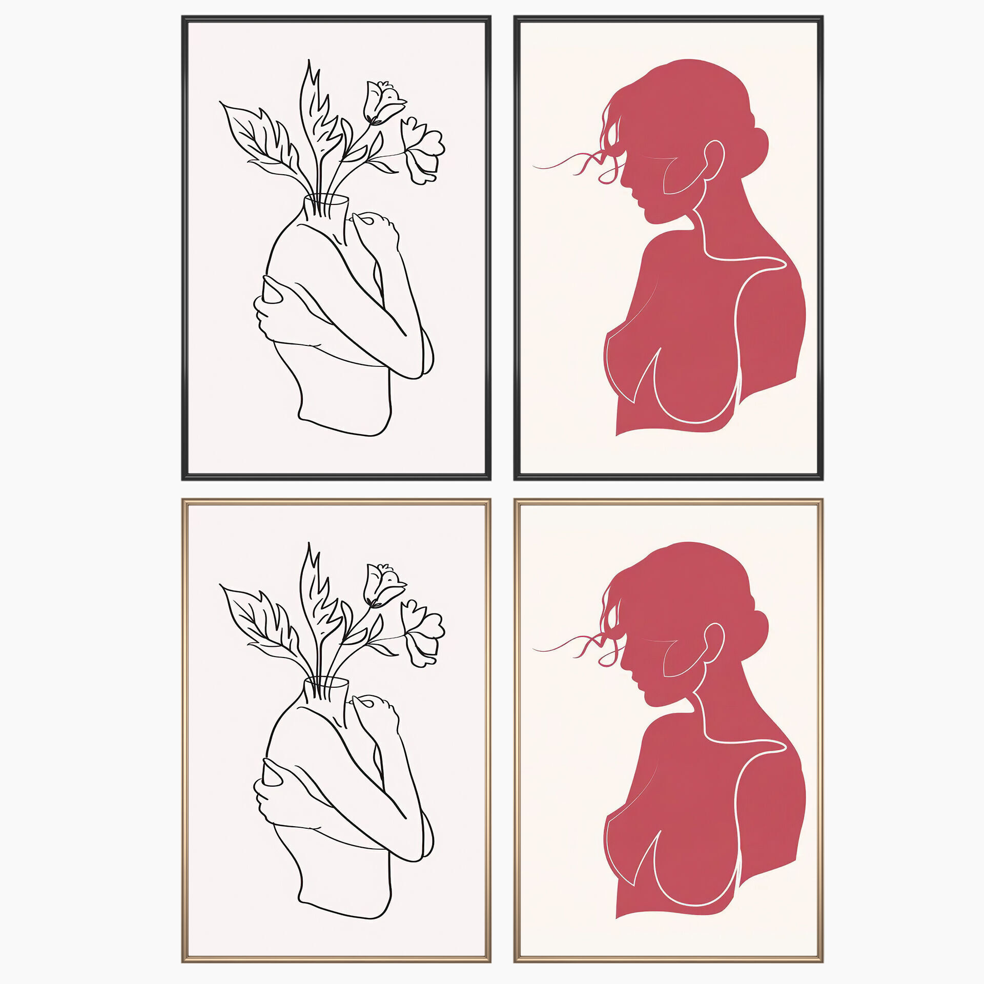 Wall Art Set 4370 3D model_1