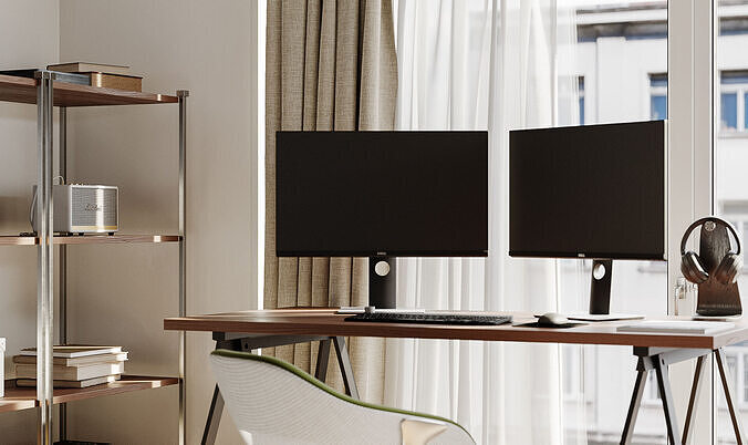 Comfortable modern studio scene 3D model 5