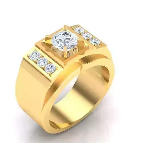 Man Ring Jewelry 1MR004 3D print model