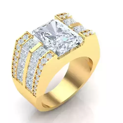 Man Ring Jewelry 1MR003 3D print model